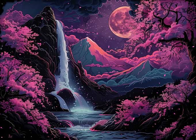 Neon landscape