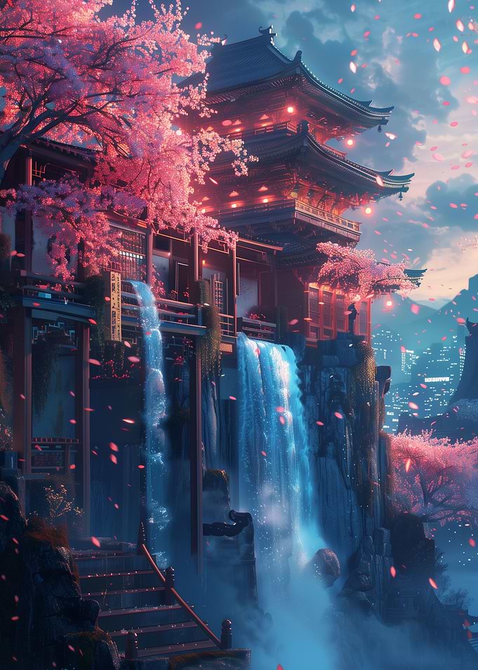 sakura Waterfall
