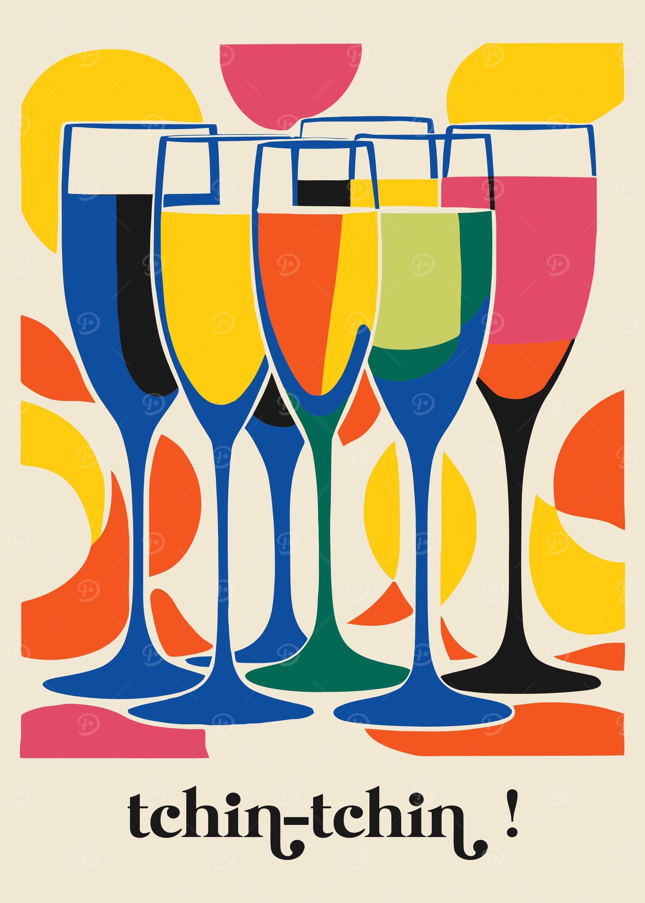 Colorful tchin tchin