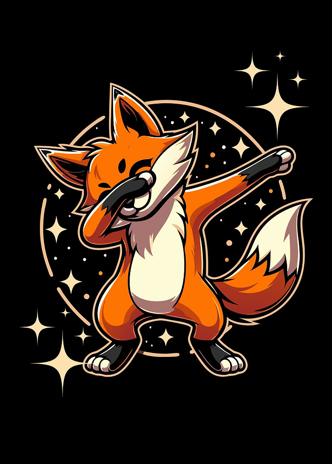 Dabbing fox