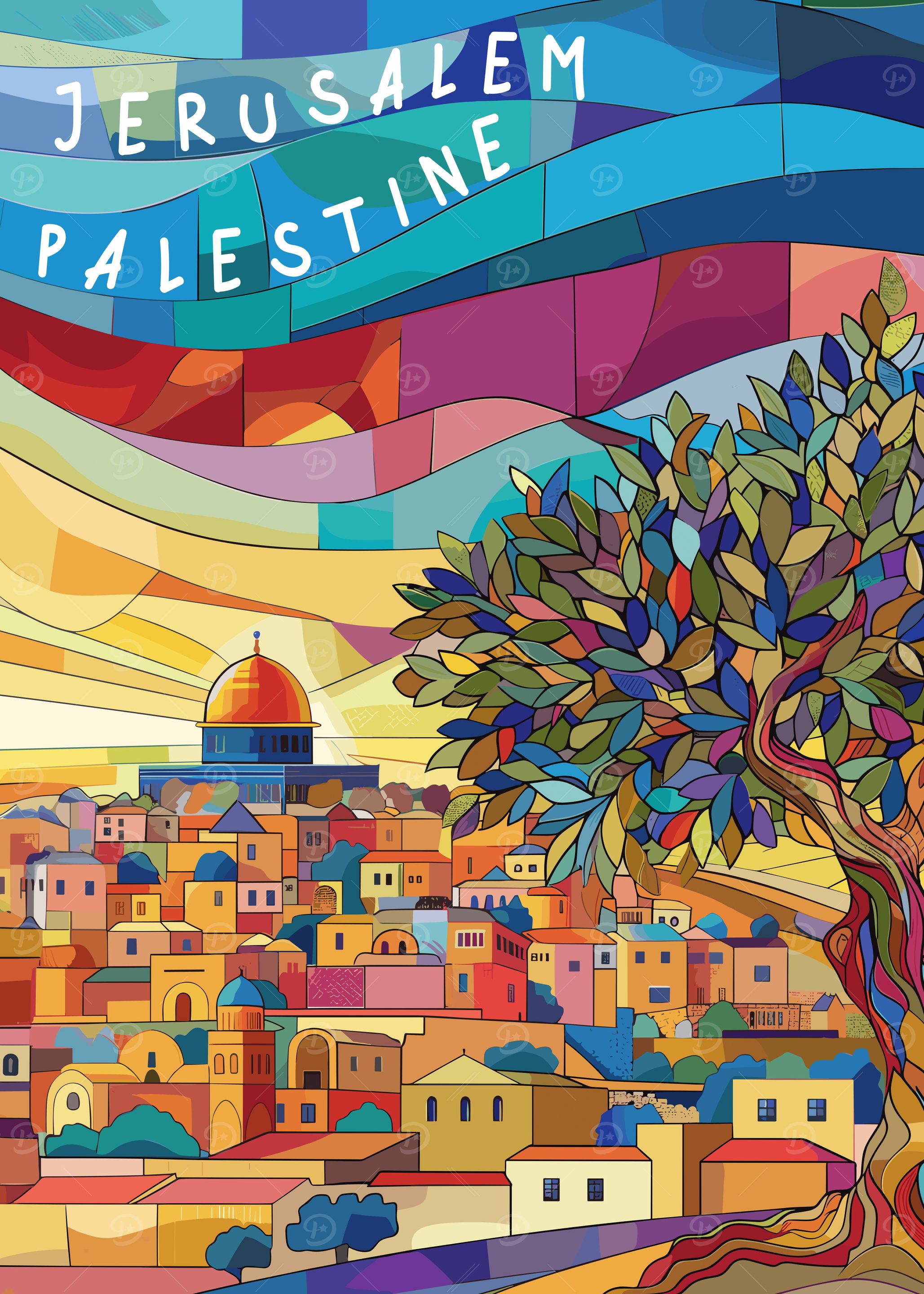Jerusalem Palestine Poster