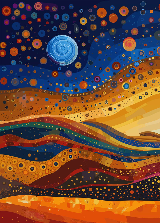 Beautiful Desert Sky Art