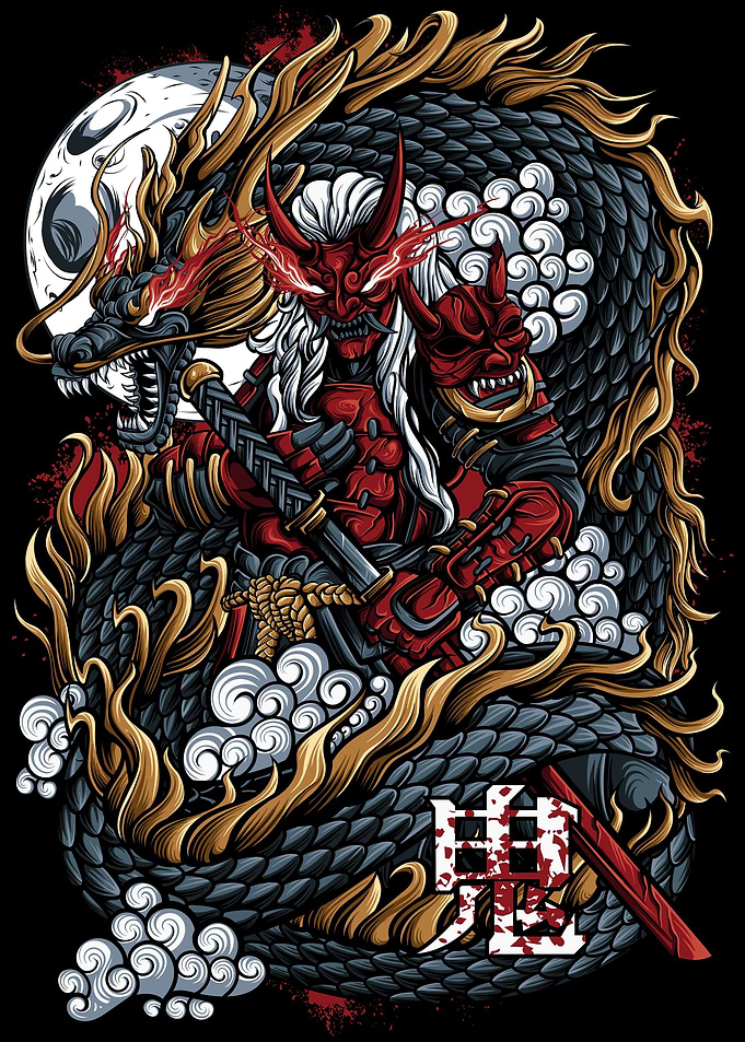 Oni red samurai