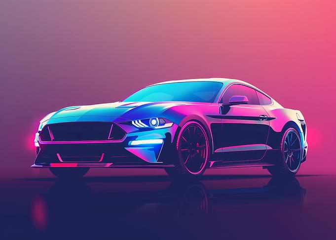 Pastel Car