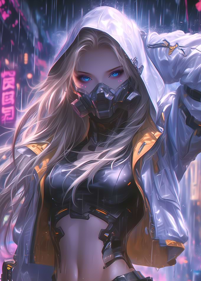 Cyberpunk Masked Girl