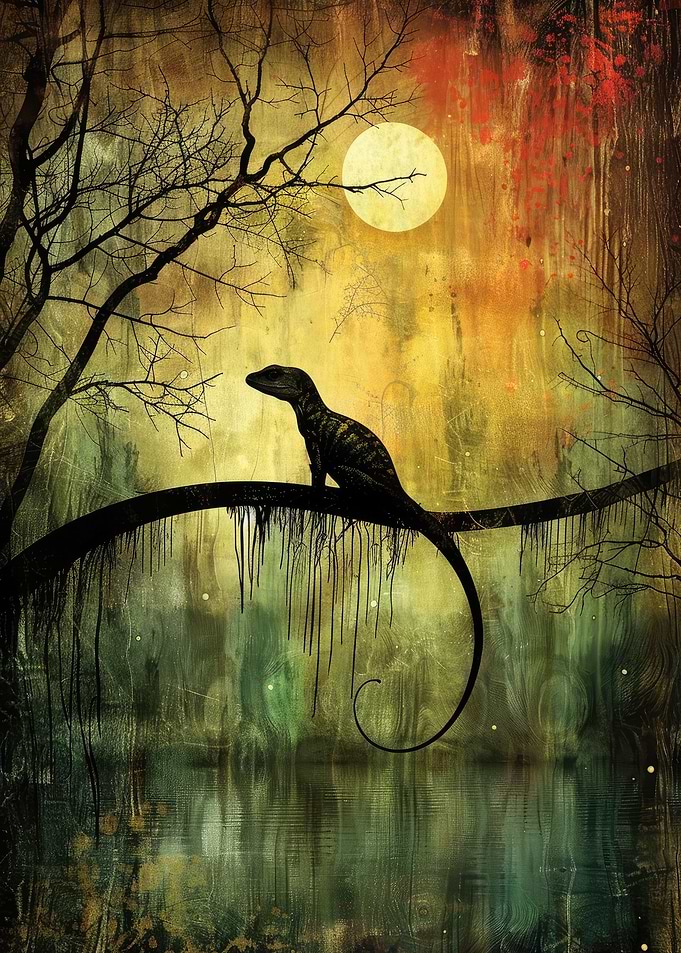 Moonlit Lizard