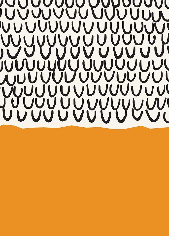 Mid Century Modern Orange