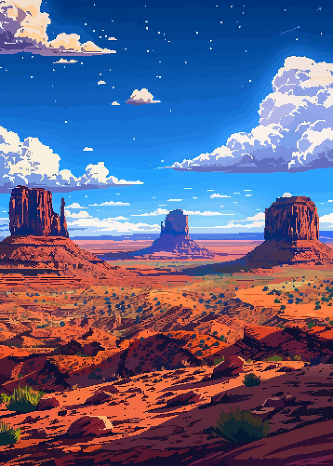 Utah Nature Pixel Art