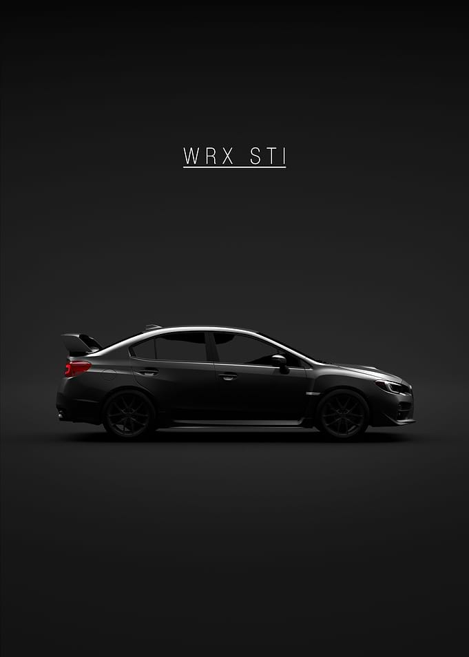Subaru WRX STI 2015 black
