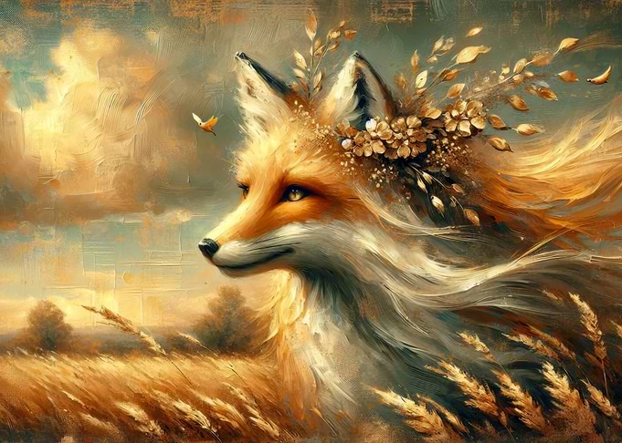 Fox in Golden Fields