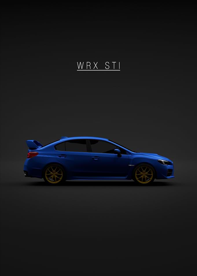 Subaru WRX STI 2015 blue