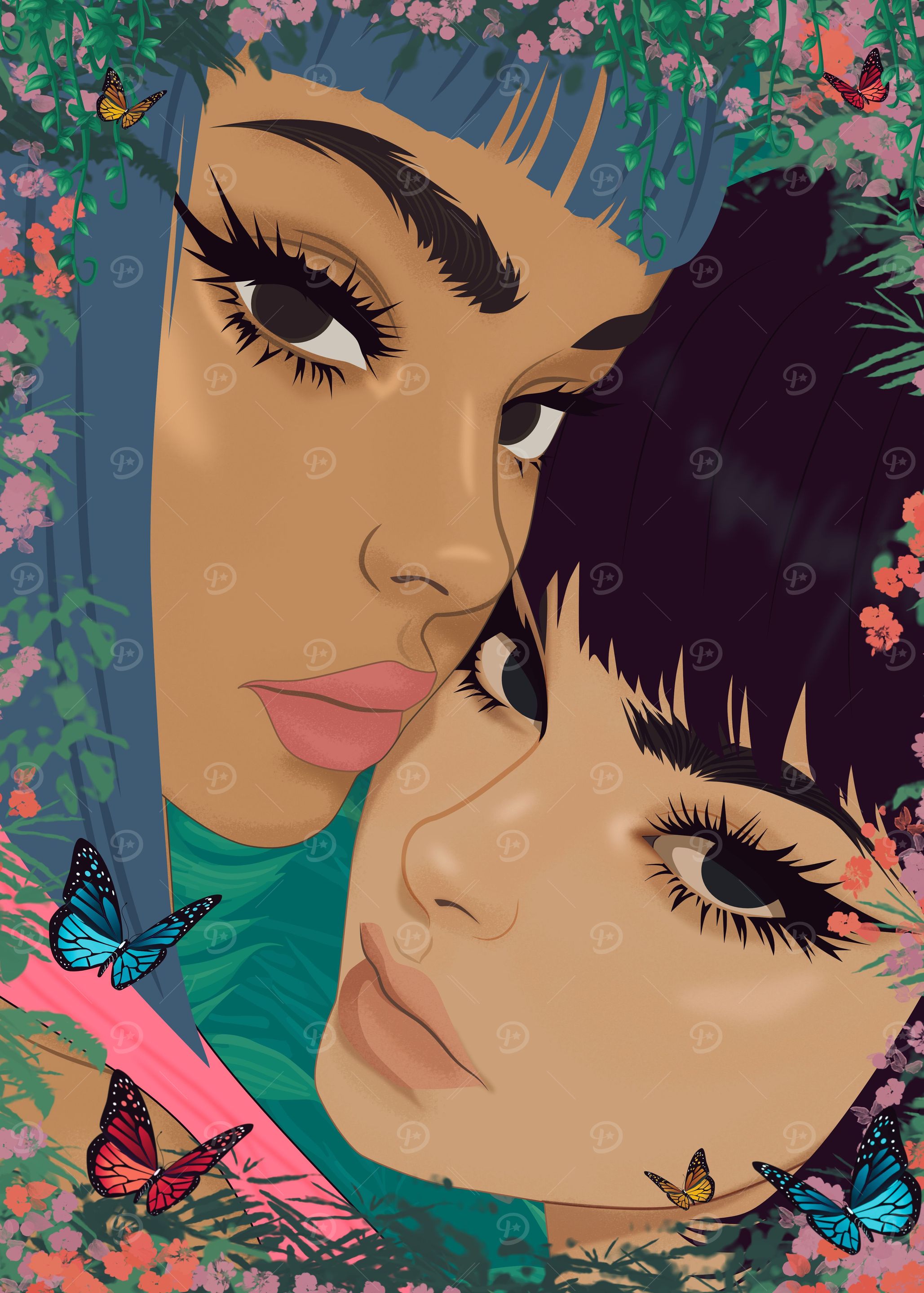 twin girl anime