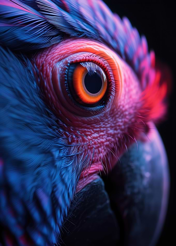 Birds in Neon