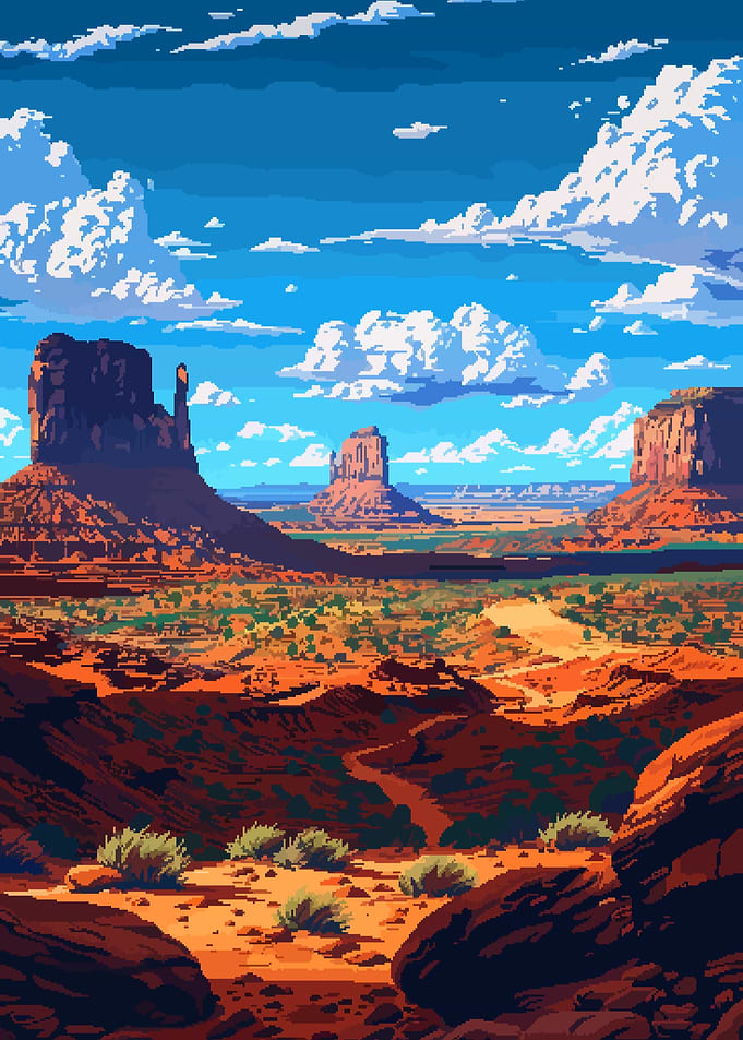 Utah Nature Pixel Art