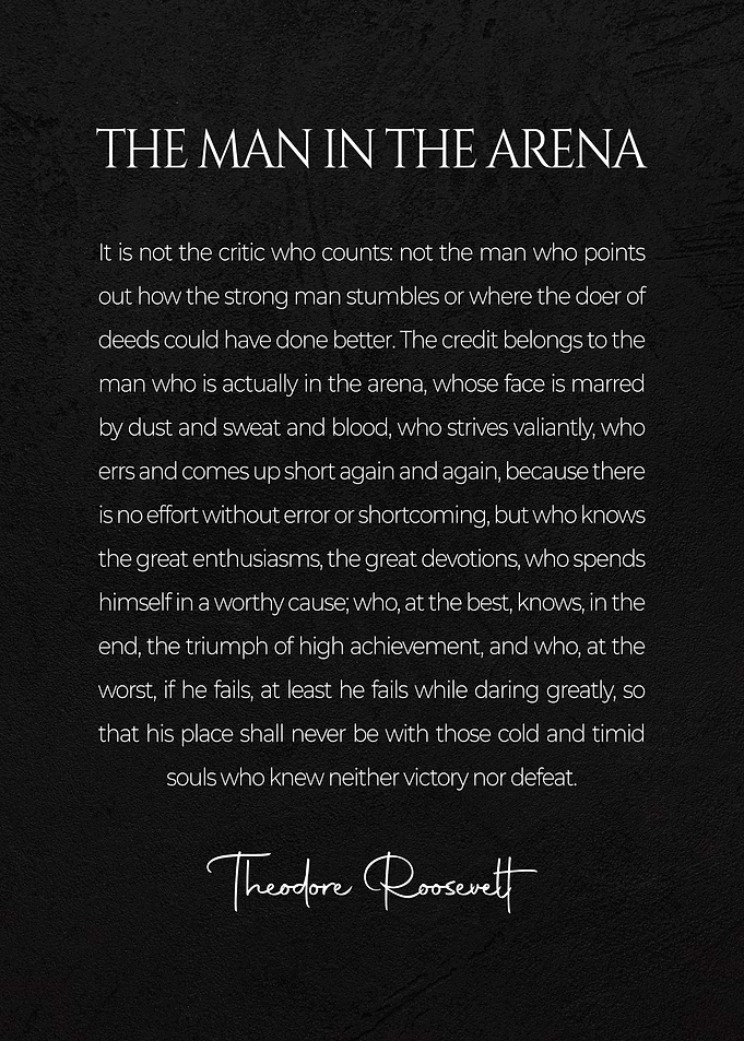 The Man In The Arena