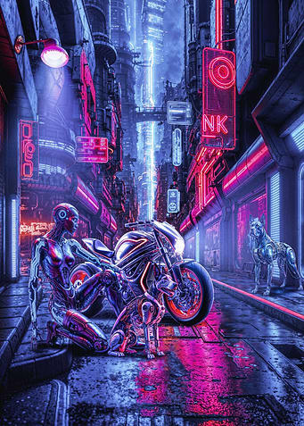 Cyberpunk city