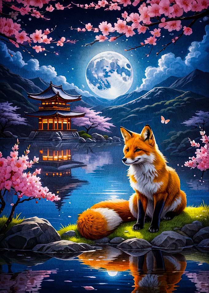 Sakura Kitsune Fox
