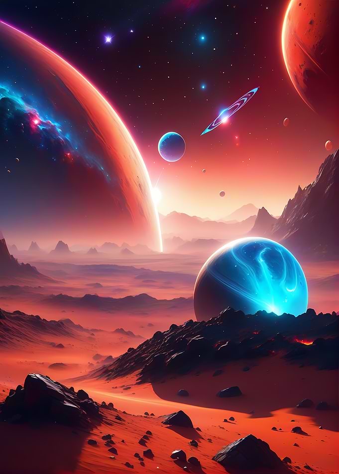 Epic Planet sci fi scene