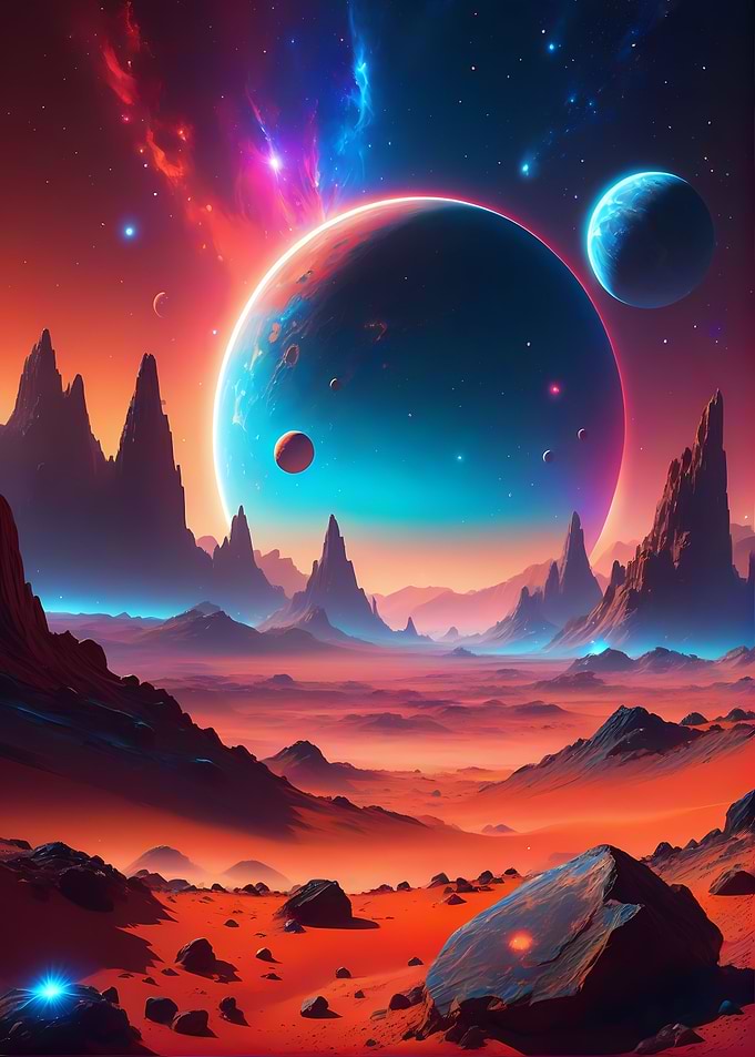 Epic Planet sci fi scene