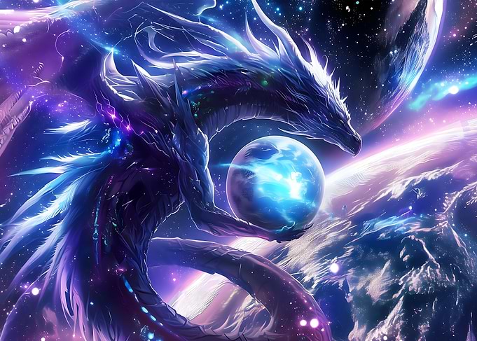 Galaxy Planet Dragon