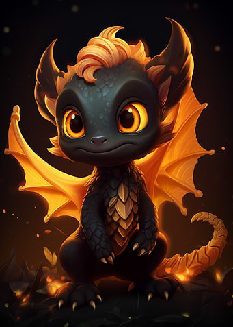 Cute Baby Dragon