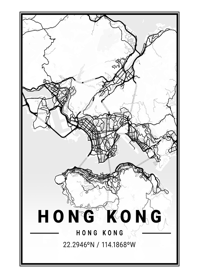 Map of Hong Kong
