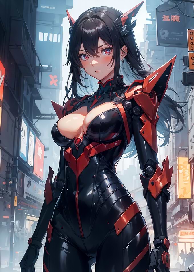 Anime Cyberpunk Girl