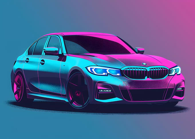Pastel Car
