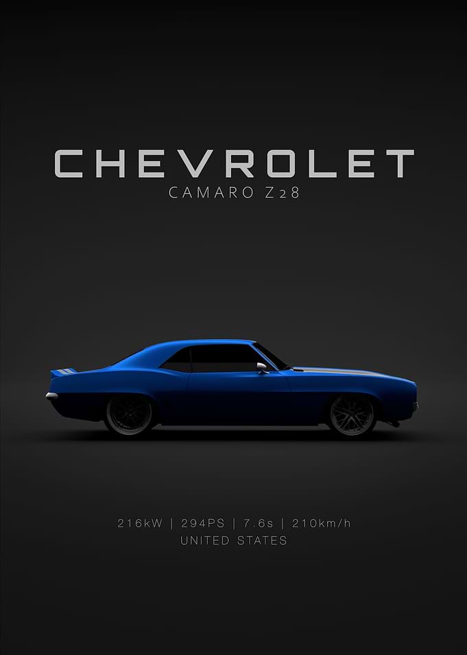 Camaro Z28 Specs 1969 Blue