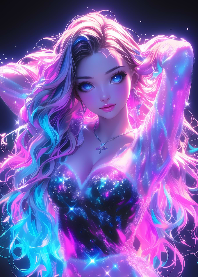 Neon Fantasy Girl