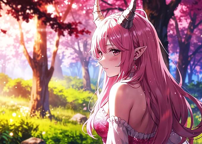 The Enchanting Pink Haired