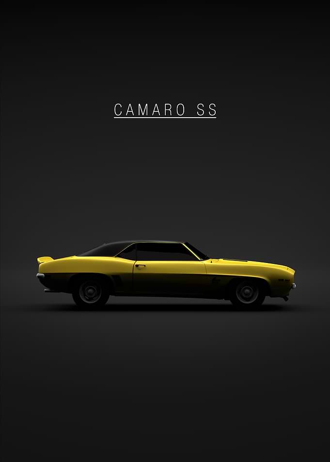 Camaro SS Coupe Yello 1969