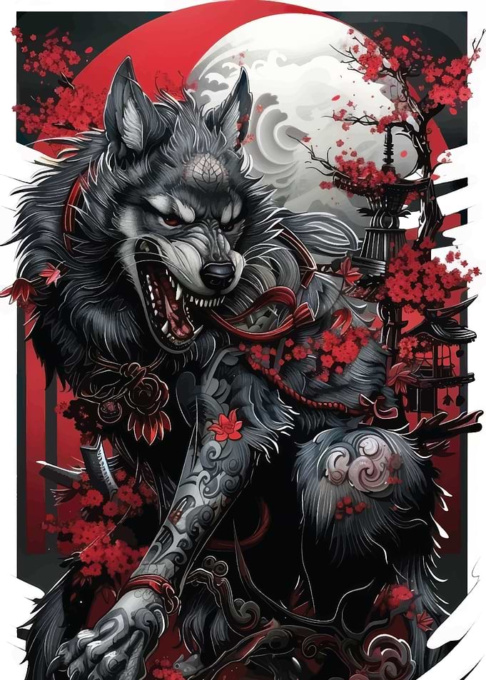 AESTHETIC JAPANESE WOLF