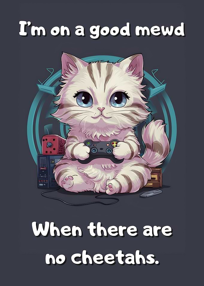 Cat on a good mood