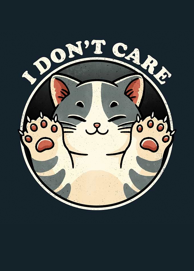 I dont care cat