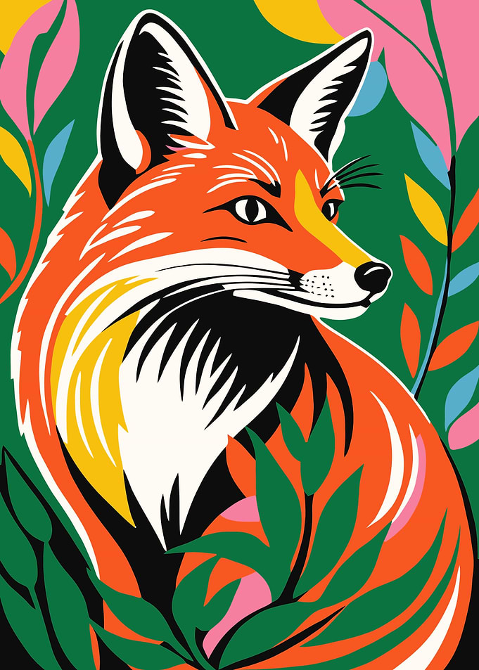 Colorful Fox