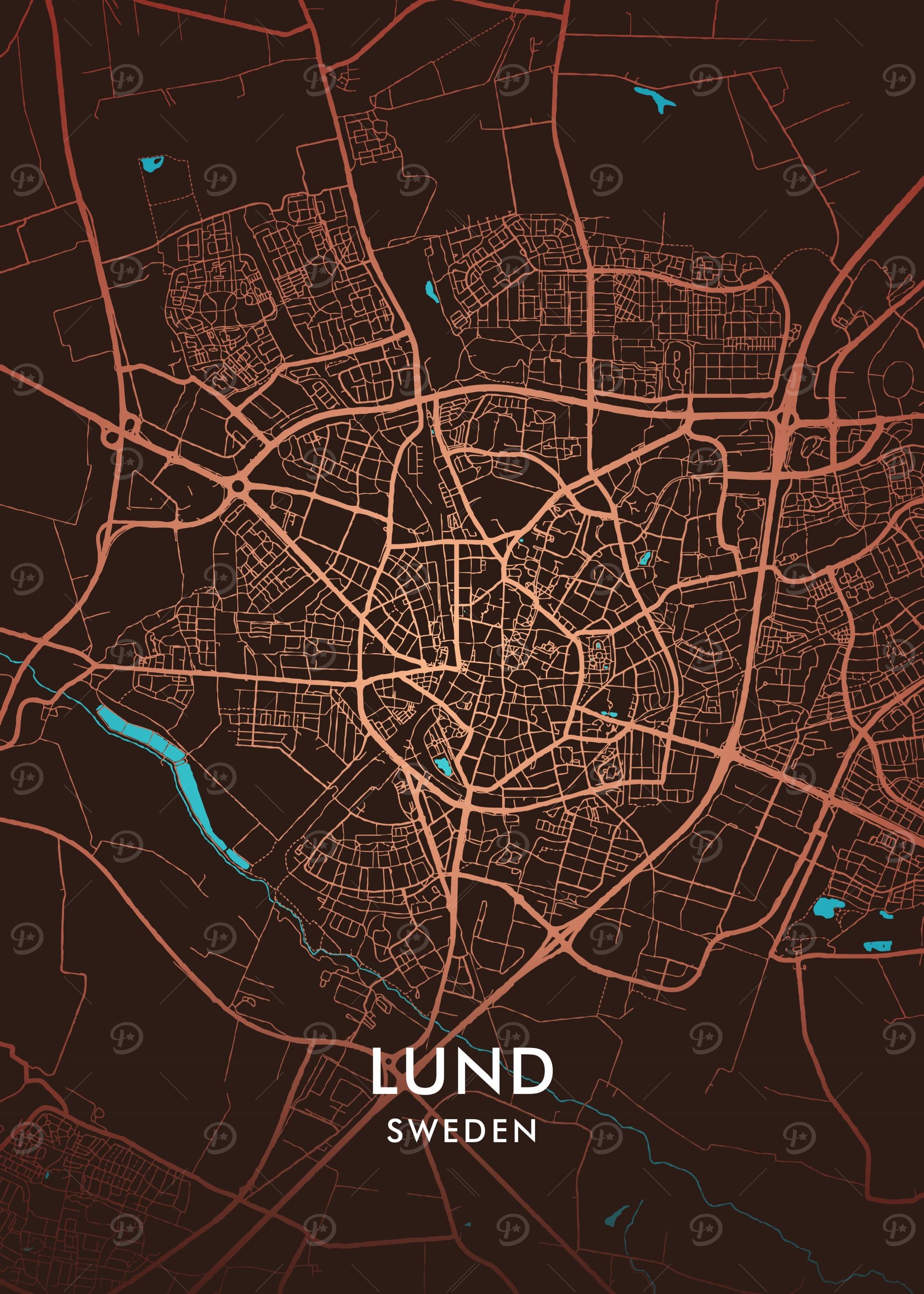 Lund City Map