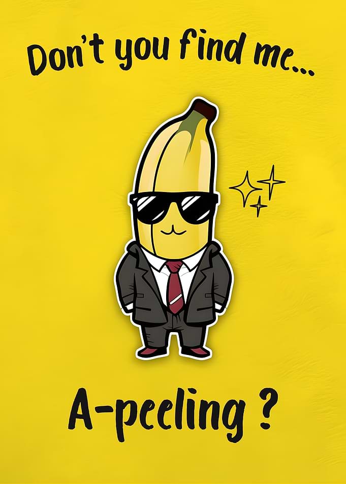Apeeling banana