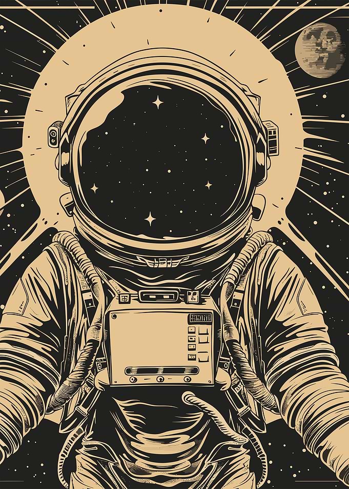 Astronaut And Sun