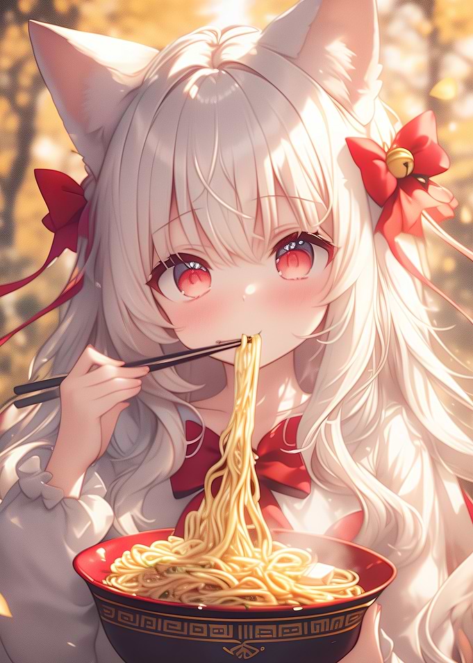 Cute Ramen Anime Girl