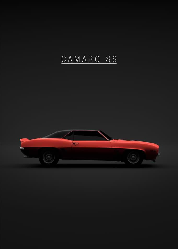 Camaro SS 396 1969 Orange