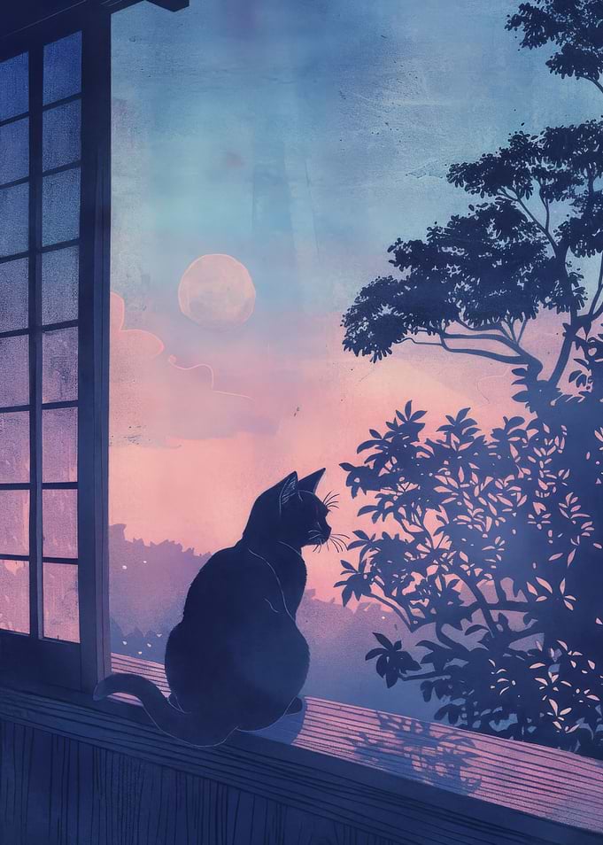 Japan Cat Painting