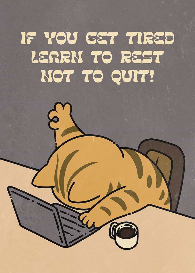 tired cat