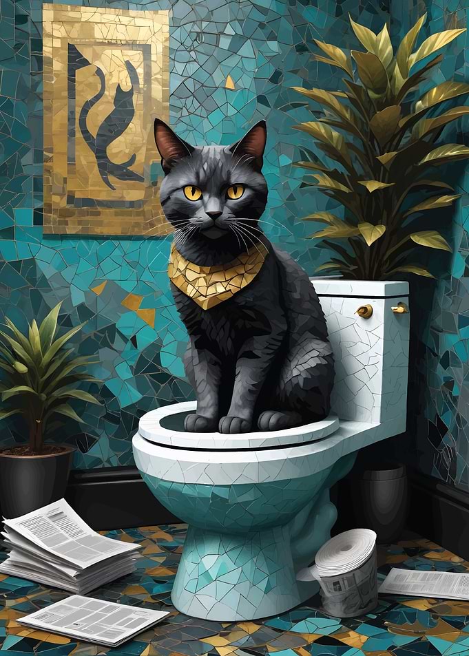 Black Cat toilet