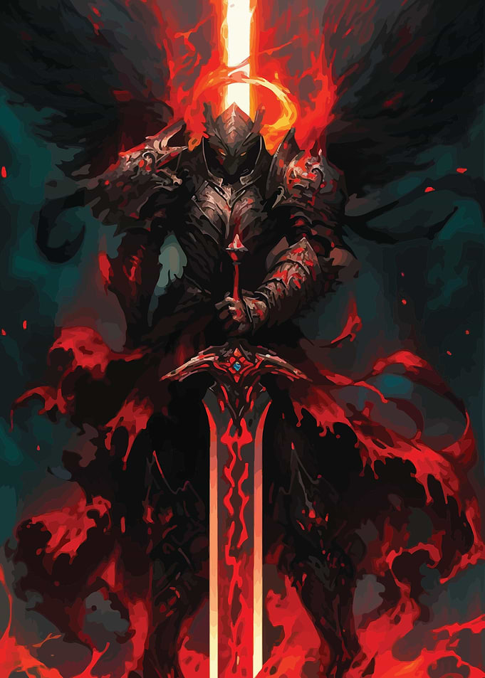 Japanese Samurai Anime Art