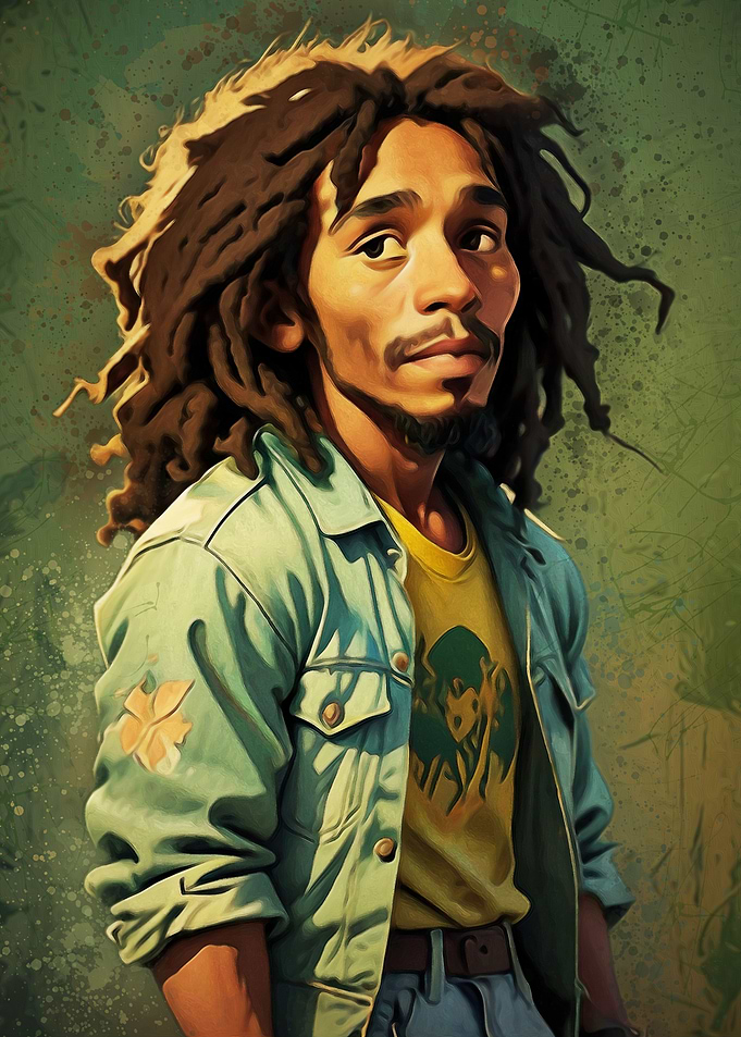 dreadlocked man cartoon