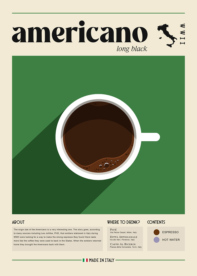 Coffee Shop Americano Art
