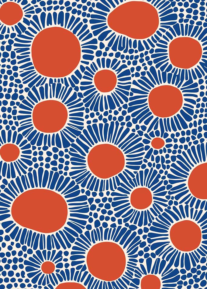 Etno Abstract Blue Design