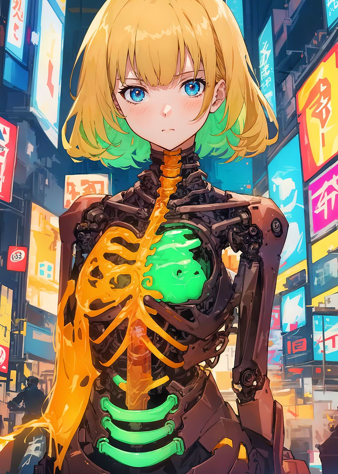 Anime Cybernetic Girl