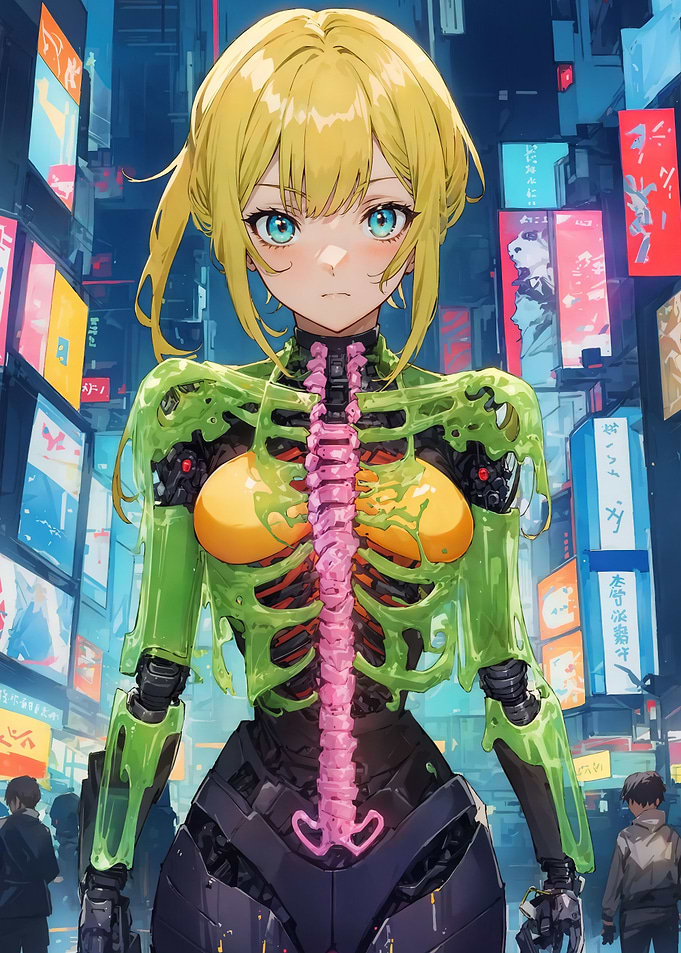 Anime Cybernetic Girl